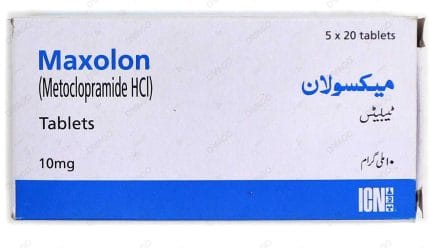 Maxolon Tablets 10Mg (1 Strip = 20 Tablets)