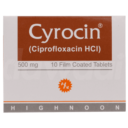 Cyrocin Tablets 500Mg (1 Box = 1 Strip)(1 Strip = 10 Tablets)