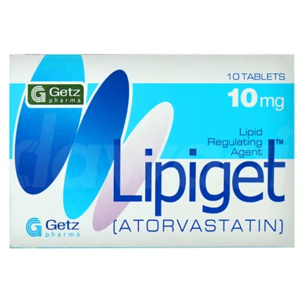 Lipiget Tablets 10Mg (1 Box = 1 Strip)(1 Strip = 10 Tablets)