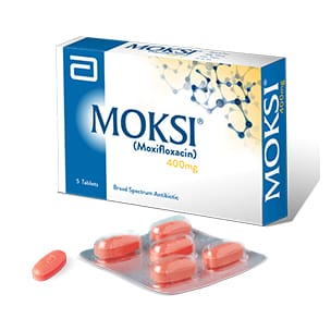 Moksi Tablets 400Mg (1 Box = 1 Strip)(1 Strip = 5 Tablets)