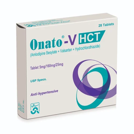 Onato-V Hct Tablets 5/160/25Mg (1 Box = 2 Strips) (1 Strip = 14 Tablets)