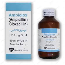 Ampiclox 250 mg (Ampicillin+Cloxacillin) Susp 90 ml
