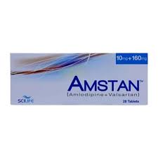 Amstan 10/160 mg (Amlodipine + Valsartan) Tab 14's