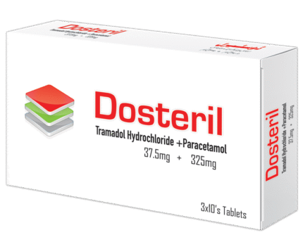 Dosteril 37.5/325 mg (Tramadol HCl+Paracetamol) Tab 30's