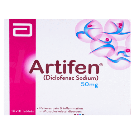 Artifen 50 mg (Diclofenac Sodium) Tab 100's