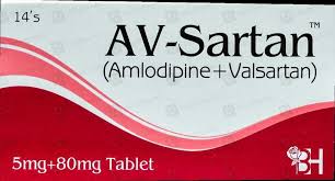 AV-Sartan 5/80 mg (Amlodipine+Valsartan) Tab 14's