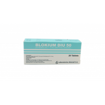 Blokium DIU 100/25 mg (Atenolol+Chlorthalidone) Tab 20's