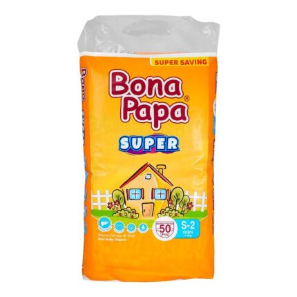 Bona Papa Baby Diapers S-2 Mini, 3-6 KG, 50-Pcs