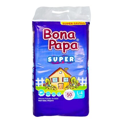 Bona Papa Super Baby Diapers L-4 Maxi, Large, 9-13 KG, 50 Pcs loose