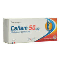 Caflam 50 mg (Diclofenac Potassium) Tab 20's