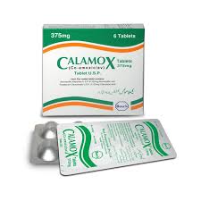 Calamox 375 mg (Co-Amoxiclav) Tab 6's