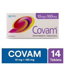 Covam 10/160 mg (Amlodipine+Valsartan) Tab 14's