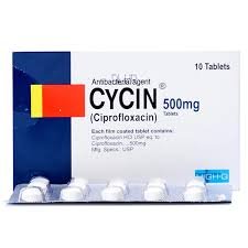 Cycin 500 mg (Ciprofloxacin) Tab 10's