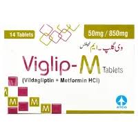 Viglip-M 50/850 mg (Metformin+Vildagliptin) Tab 14's