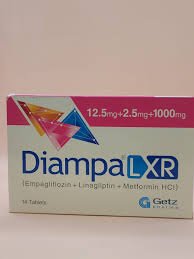 Diampa-L XR 12.5/2.5/1000 mg (Empagliflozin+Linagliptin+Metformin) Tab 14's