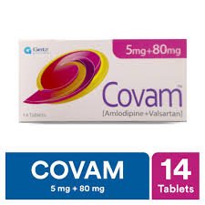 Covam 5/80 mg (Amlodipine+Valsartan) Tab 14's