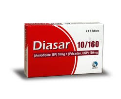 Diasar  10/160mg (Amlodipine + Valsartan) Tab