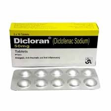 Dicloran 50mg (Diclofenac Sodium) Tab 30's