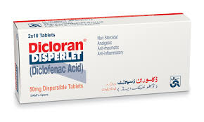 Dicloran Disperlet (Diclofenac Acid) Tab 20's