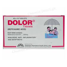 Dolor 250 mg (Mefenamic Acid) Tab 600's