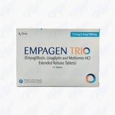 Empagen Trio 12.5/2.5/1000 mg (Empagliflozin+Linagliptin+Metformin) Tab 14's