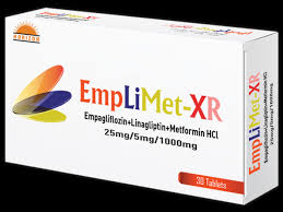 Emplimet-XR 10/5/1000 mg (Empagliflozin+Linagliptin+Metformin) Tab 30's