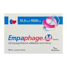 Empaphage M 12.5/1000 mg (Empagliflozin+Metformin) Tab 14's