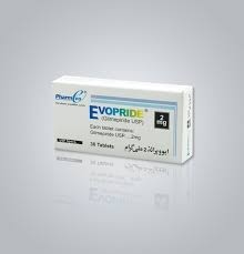 Evopride 2 mg (Glimepiride) Tab 30's