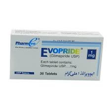 Evopride 1 mg (Glimepiride) Tab 30's