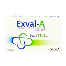 Exval-A 10/160 mg (Amlodipine + Valsartan) Tab 14's