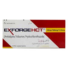 Exforge HCT 10/160/12.5 mg (Amlodipine+Valsartan+Hydrochlorothiazide) Tab 14's