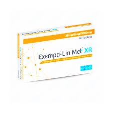 Exempa-Lin Met XR 25/5/1000mg (Empagliflozin+Linagliptin+Metformin) Tab 14's