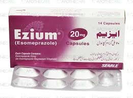 Ezium 20 mg (Esomeprazole) Cap 14's
