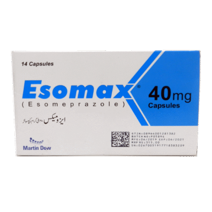 Esomax 40 mg (Esomeprazole) Cap 14's