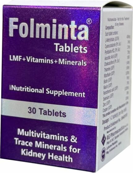 Folminta (Multivitamins For Kidney) Tab 30x1's (Diafol)