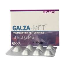 Galza-Met 50/500 mg (Metformin+Vildagliptin) Tab 14's