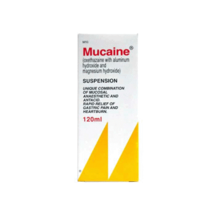 Mucaine (Aluminium+Magnesium+Oxetacaine) Syp 120 ml