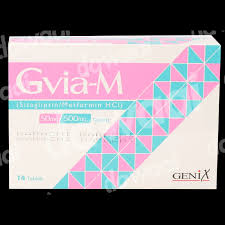Gvia-M 50/500 mg (Metformin+Sitagliptin) Tab 28's