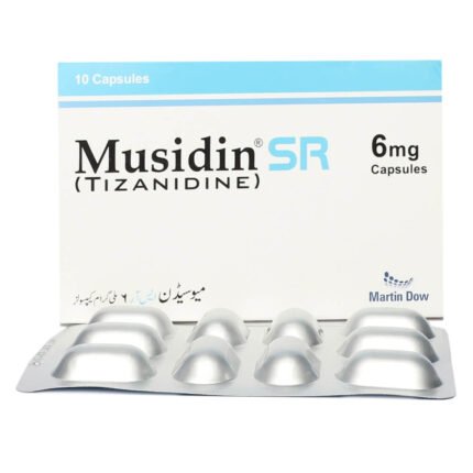Musidin Sr 6 mg (Tizanidine) Cap 10's