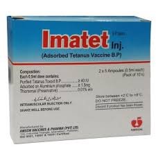 Imatet (Tetanus Toxoid Adsorbed) Inj 10's