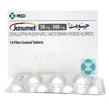 Janumet 50/1000mg (Sitagliptin+Metformin) Tab 14's