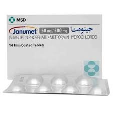 Janumet 50/500mg (Sitagliptin+Metformin) Tab 14's