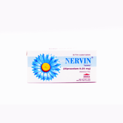 Nervin 0.25 mg (Alprazolam) Tab 30's