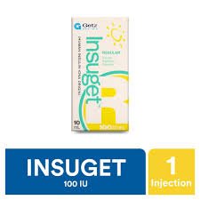Insuget R 100U/ml Insulin Vial 1's