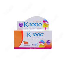 K-1000 Plus (Calcium+Vitamin D3, K2, C) Sachet 10's