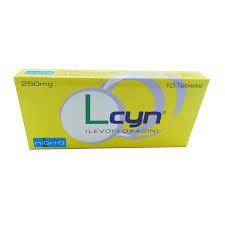 Lcyn 250 mg (Levofloxacin) Tab 10's