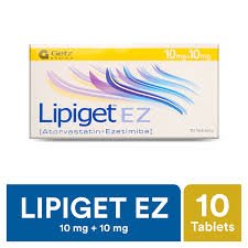 Lipiget Ez 10/10 mg (Atorvastatin+Ezetimibe) Tab 10's