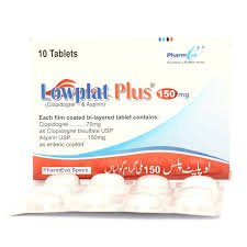 Lowplat Plus 150 mg (Clopidogrel+Aspirin) Tab 10's