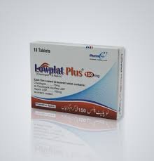 Lowplat Plus 75 mg (Clopidogrel+Aspirin) Tab 10's