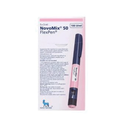 Novomix 50 100U/ml Insulin Flexpen 5's
